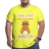 Just A Girl Who Loves Hamster Big Size Men's T-shirt