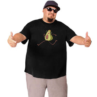 Avocado Funny Fruit Athlete Big Size Men's T-shirt
