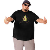 Avocado Funny Fruit Athlete Big Size Men's T-shirt
