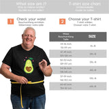 Cartoon Avocado Love Big Size Men's T-shirt