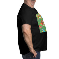 Tropical Hawaii Party Parrot Big Size Men's T-shirt