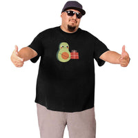 Avocado Holding Gift Box Big Size Men's T-shirt