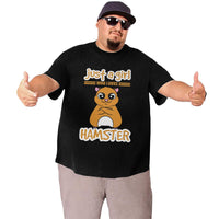 Just A Girl Who Loves Hamster Big Size Men's T-shirt