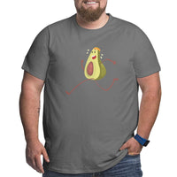 Avocado Funny Fruit Athlete Big Size Men's T-shirt