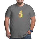 Avocado Funny Fruit Athlete Big Size Men's T-shirt
