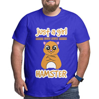 Just A Girl Who Loves Hamster Big Size Men's T-shirt