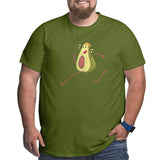 Avocado Funny Fruit Athlete Big Size Men's T-shirt