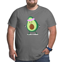 Cute Strong Avocado Big Size Men's T-shirt
