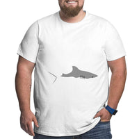 I Love Cute Sharks Big Size Men's T-shirt