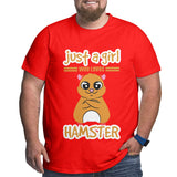 Just A Girl Who Loves Hamster Big Size Men's T-shirt