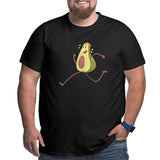 Avocado Funny Fruit Athlete Big Size Men's T-shirt
