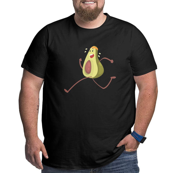 Avocado Funny Fruit Athlete Big Size Men's T-shirt