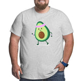 Cute Strong Avocado Big Size Men's T-shirt