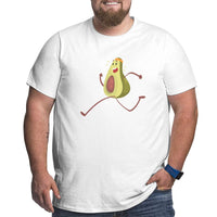 Avocado Funny Fruit Athlete Big Size Men's T-shirt