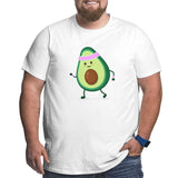 Cute Strong Avocado Big Size Men's T-shirt