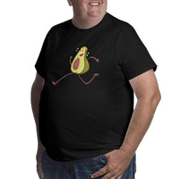 Avocado Funny Fruit Athlete Big Size Men's T-shirt