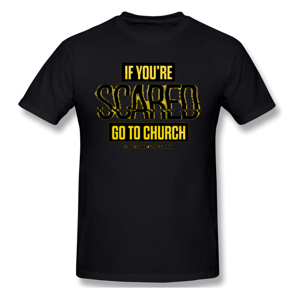 Air Jordan 1 Fearless 1s Sneaker Tee If You Scared Go To Church Shirt For Man