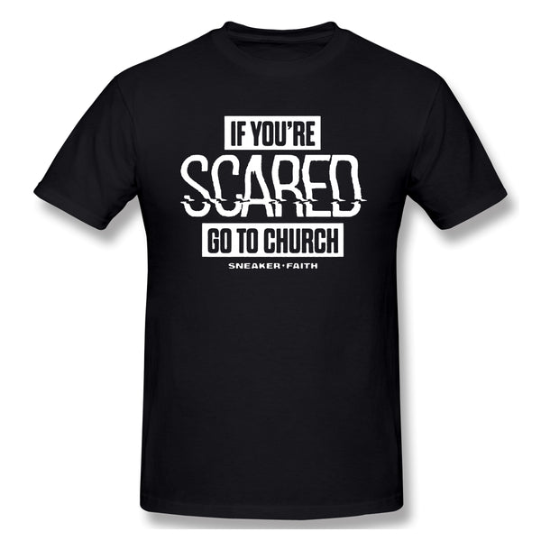 Air Jordan 1 Fearless 1s Sneaker Tee If You Scared Go To Church t Shirt For Man