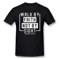 Air Jordan 1 Fearless 1s Sneaker Tee Walk By Faith Not By Sight t Shirt For Man