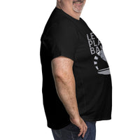 Funny Let's Play Ball Big Size Men's T-shirt