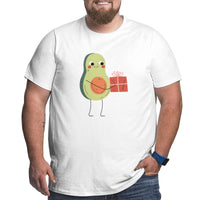 Avocado Holding Gift Box Big Size Men's T-shirt