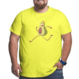 Avocado Funny Fruit Athlete Big Size Men's T-shirt