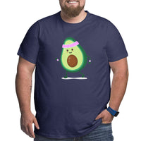Cute Strong Avocado Big Size Men's T-shirt