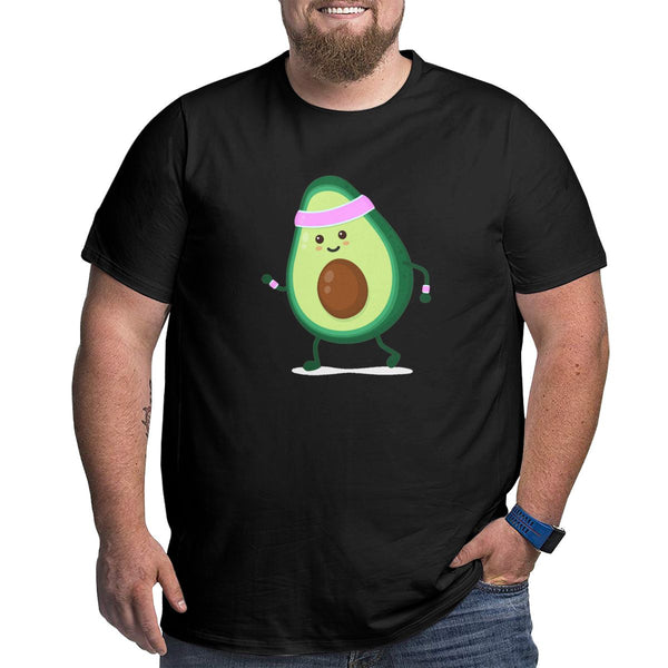Cute Strong Avocado Big Size Men's T-shirt