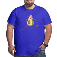 Avocado Funny Fruit Athlete Big Size Men's T-shirt