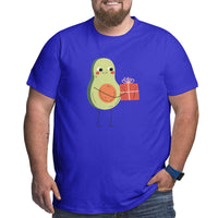 Avocado Holding Gift Box Big Size Men's T-shirt