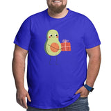 Avocado Holding Gift Box Big Size Men's T-shirt