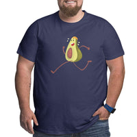 Avocado Funny Fruit Athlete Big Size Men's T-shirt