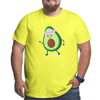Cute Strong Avocado Big Size Men's T-shirt