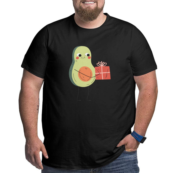 Avocado Holding Gift Box Big Size Men's T-shirt