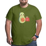 Avocado Holding Gift Box Big Size Men's T-shirt